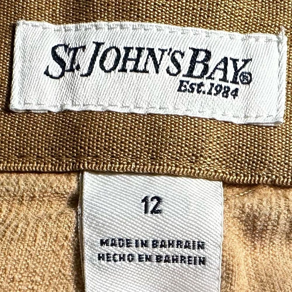 St Johns Bay Womens Corduroy Straight Mid Rise Jeans Size 12 - Picture 2 of 4